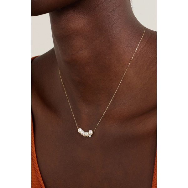 페르세 아프로디테 18캐럿 골드, 진주 및 다이아몬드 목걸이 46376663162926956