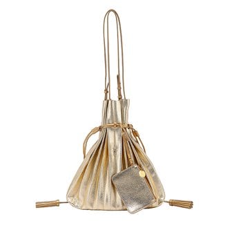 조셉앤스테이시 Lucky Pleats Shopper Cracked Gold