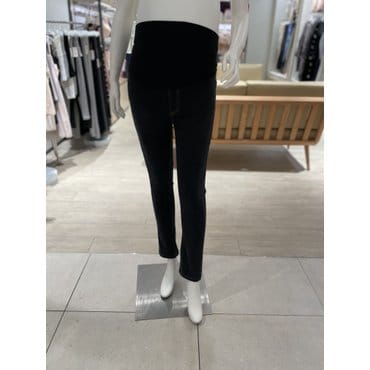 마더피아 핏이 똑 떨어지는 일자 기모 청바지 (RBO2027B BK )