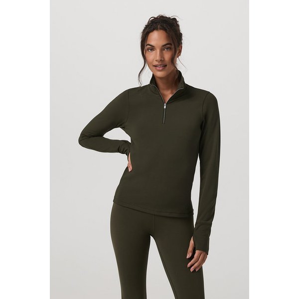 [여성] 칠드 아웃 하프 집 _ 올리브 VR25320025000