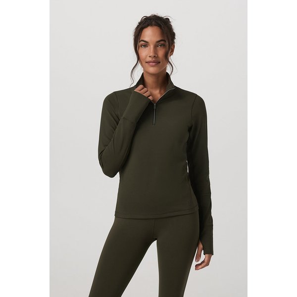 [여성] 칠드 아웃 하프 집 _ 올리브 VR25320025000