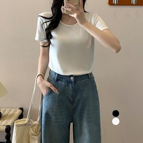 ATMARK 심플리슬림데일리티셔츠_AA63TS021G