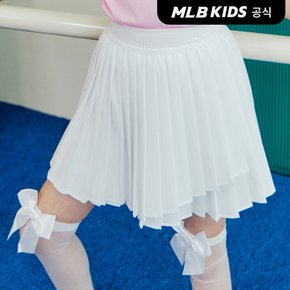 (공식)24SS 에슬레저 플리츠 랩 스커트 MLB7FSKA0143-00WHS