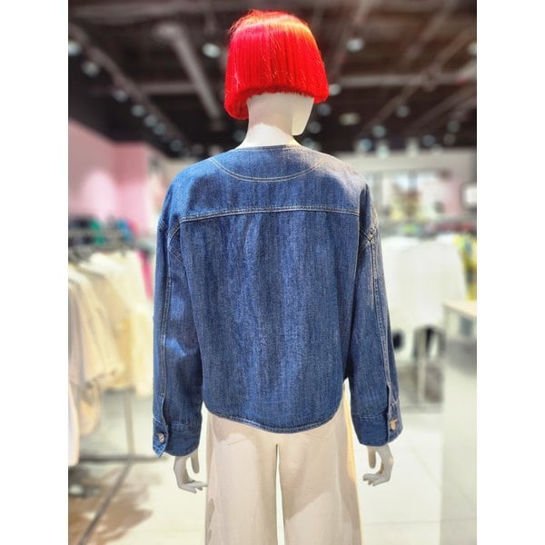 [부산점] 라운드넥 자수 데님점퍼 BAJP53531