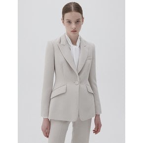 CLASSIC TWEED SINGLE JACKET - IVORY