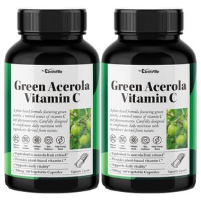 1+1 그린아세로라 비타민C 브라질산 5000mg 추출물 60캡슐 2개