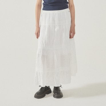 후아유 Long Tiered Skirt WHWHF2434F