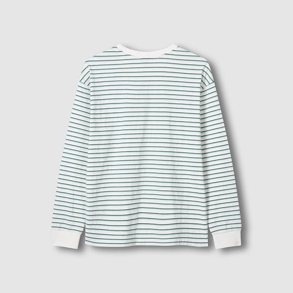 여 멀티 스트라이프 긴팔 티셔츠 J116101044001