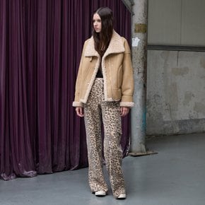 [시흥점] 여성 스웨이드 텍스쳐 인조 무스탕자켓 (ER4TM501)