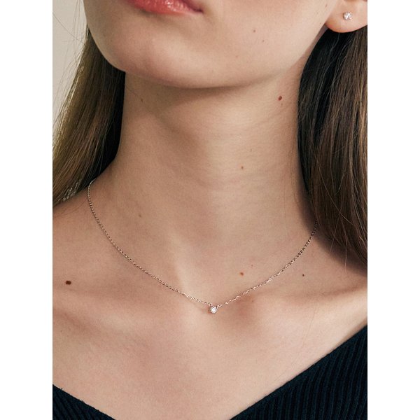 [모이사나이트][S925] Seine Moisanite 0.2CT  Necklace.NA1705
