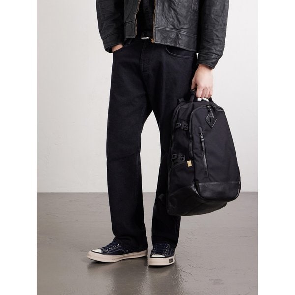 가죽 트리밍 코듀라 백팩 46376663162933787