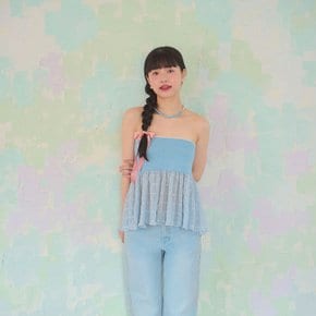 / chiffon tube top