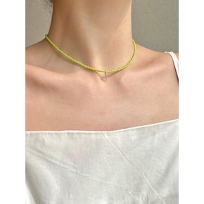 Lime Initial Necklace