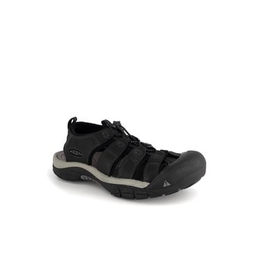 KEEN [킨][25SS][뉴포트] 차콜 그레이 레더 남성 샌들 KNSO5E115CG