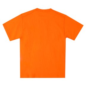 남성 101523757 V0032 로고 패치 반팔 티셔츠 오렌지
