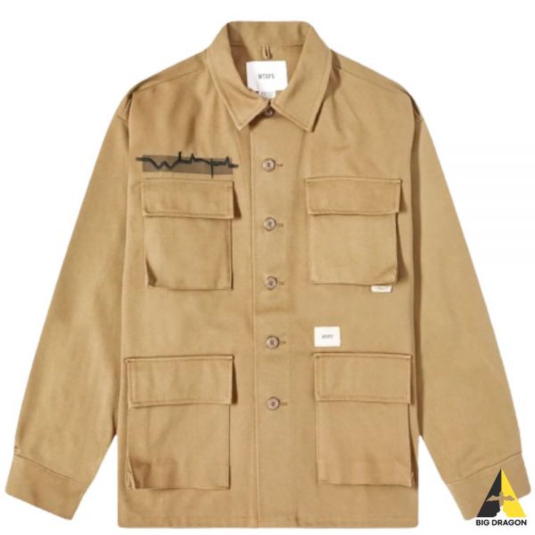 WTAPS JUNGLE 01 LS COTTON. TWILL (212WVDT-SHM02 BG) (정글 셔츠 01