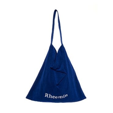 리민 SUEDE LETTER BAG - COBALT BLUE
