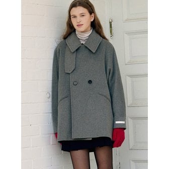 드로우핏 우먼 울 돌먼 핸드메이드 하프코트 [2COLORS]