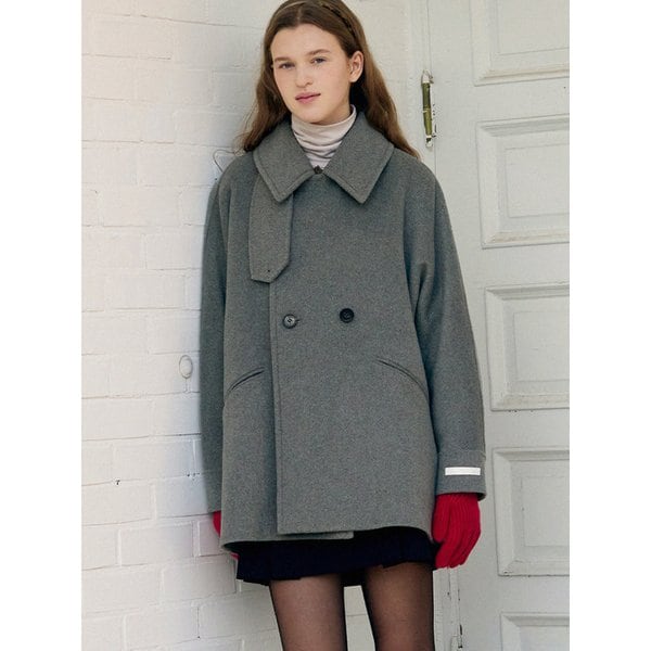 울 돌먼 핸드메이드 하프코트 [2COLORS]