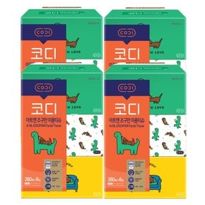 아트앤 조구만 캐릭터 미용티슈 260매 x 6입 4팩