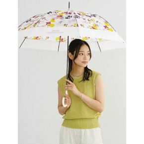 우산 플랜티카 패치워크 플라워 투명 장우산 PLV06-001