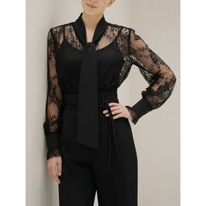 레이스 리본 블라우스_YMSH26SS144