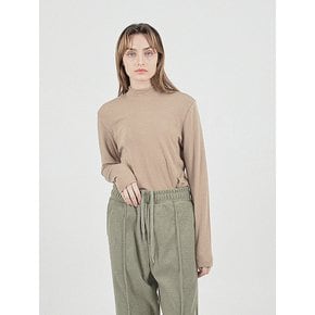 Essential Wool Half-Neck Knit (Beige)