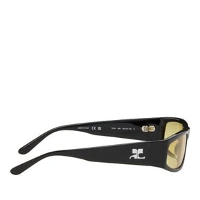 쿠레쥬 블랙 테크 선글라스 322ALU001AC0006 B103 BLACK/YELLOW