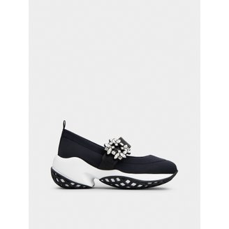 Roger Vivier 비브 런 발레리나 플랫  RVW50637520T81B999