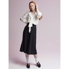 Slot Seam Skirt Black