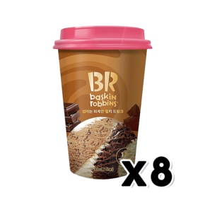 배스킨라빈스 엄마는외계인 밀키드링크 컵커피 300ml x 8개