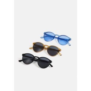 이스퀘어 4050931 Urban Classics CYPRES 3 PACK - Sunglasses black/brown/blue