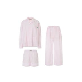 FRANKLY 3 Piece Stripe Pajama Set, Pink