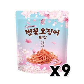 아라움 벚꽃 오징어튀김 간편안주간식 40g x 9개