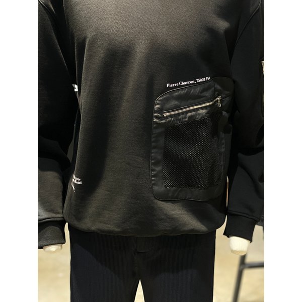 [시흥점] S/S 네트 포켓 블랙 맨투맨 (RPAMTT07A)