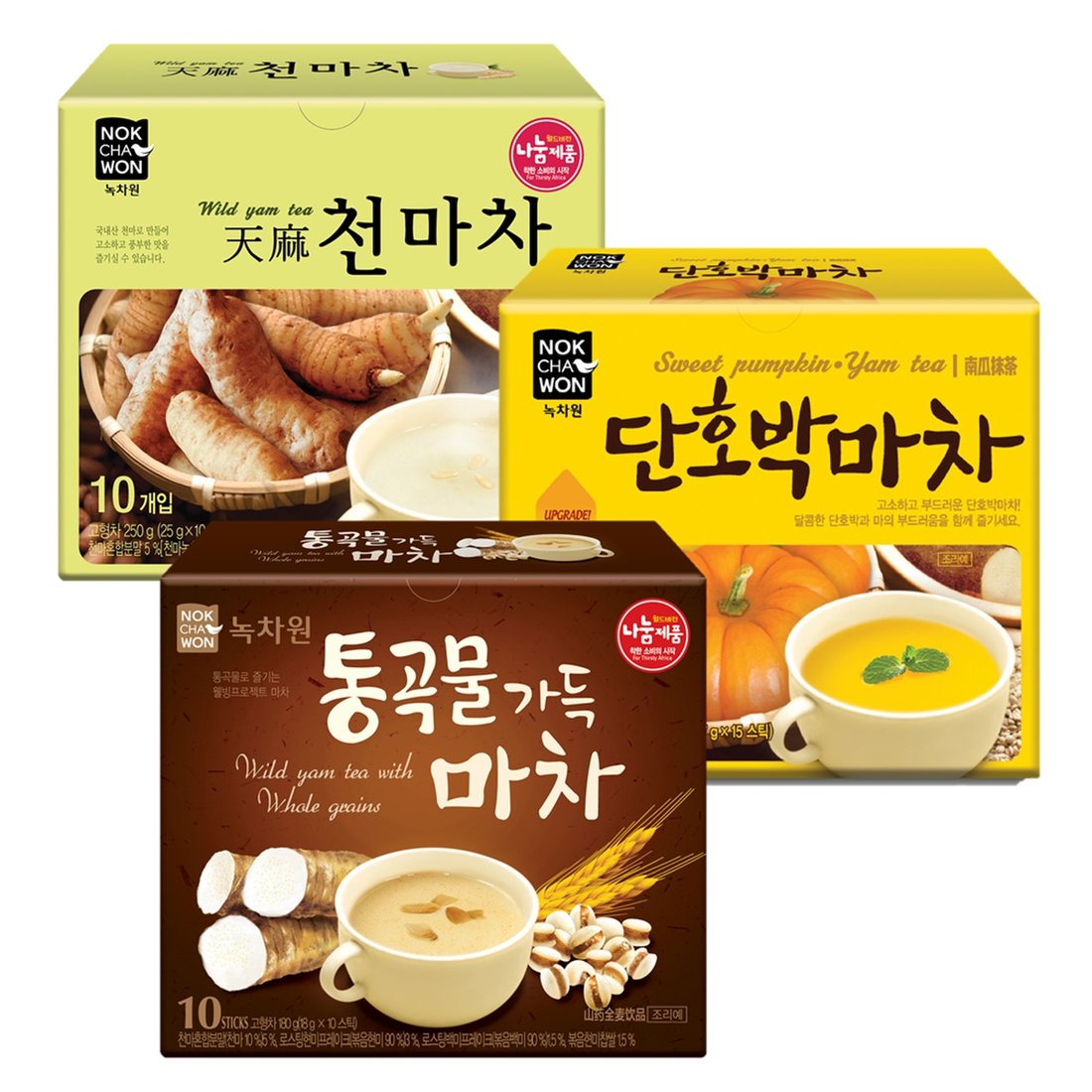 [녹차원] 든든한마차 3종(단호박마차 15스틱+통곡물마차 10스틱+천마차 10스틱), 믿고 사는 즐거움 SSG.COM