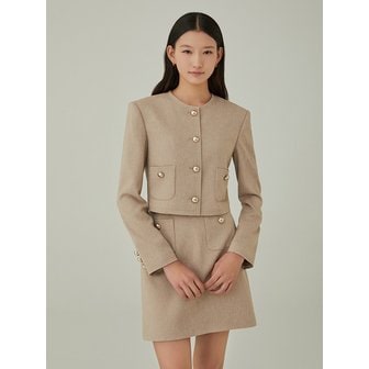 하나보 NO.27 JACKET - BEIGE BROWN