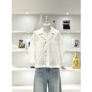 [여주점] 여성 보우 스칼럽 자수 셔츠 (D252MSC047)