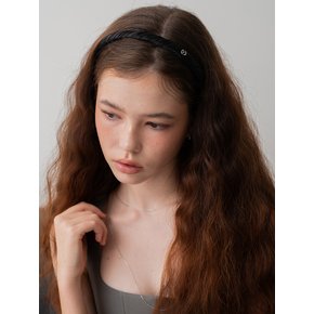 Shirring patterned headband, Elle