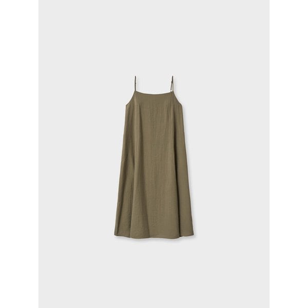A-line dress_khaki brown