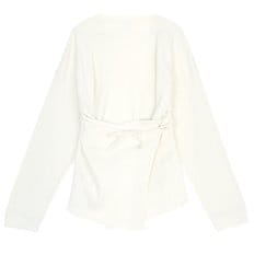 FSHL RIB 000 OFF WHITE  랩 긴팔티셔츠 오버사이즈핏