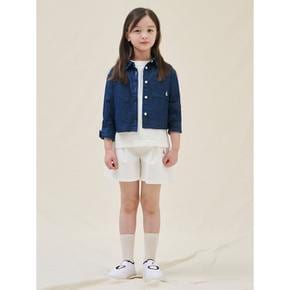 진청 여아 데님 크롭 셔츠  네이비 (BI5264G90R)