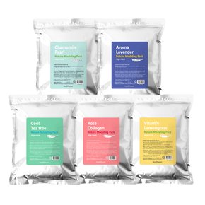 대용량 모델링팩 스타터팩 로즈 콜라겐 500g+팩도구 6종+히알루론산 멀티 부스터 500ml