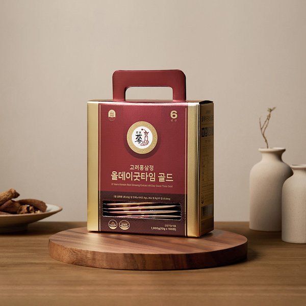 [10월 2일 9시까지 주문 시 명절 전 출고]풍년보감 6년근 고려홍삼정 올데이굿타임 골드 홍삼스틱 100포 지함