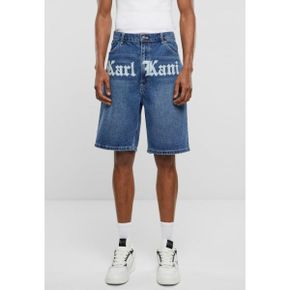 5151896 Karl Kani OG OLD ENGLISH - Denim shorts vintage indigo