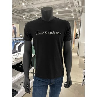 Calvin Klein Jeans [시흥점] CK진 ck 남여공용 기본로고 반팔 티셔츠 J320931-BEH