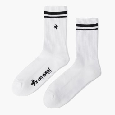 르꼬끄골프 25년  S/S     NEW 남성 기본 미들 삭스 / white GQ121MSO21