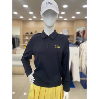 르꼬끄골프 [여주점] 여성 트윌 조직 라운드 티셔츠 GQ122LRL12  BLCK