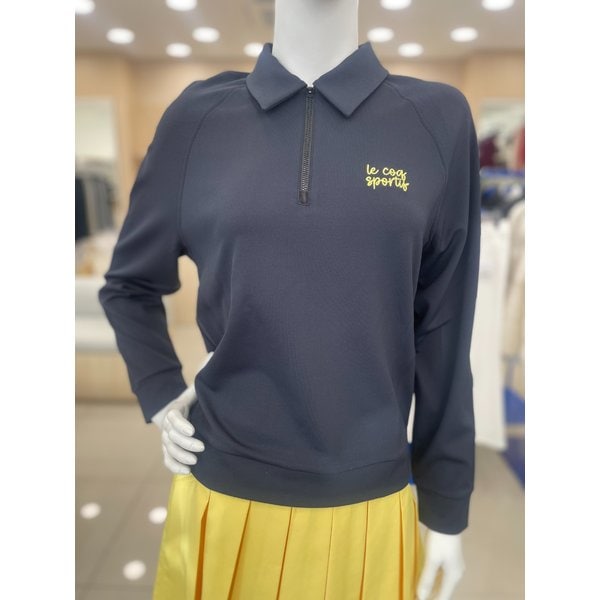 [여주점] 여성 트윌 조직 라운드 티셔츠 GQ122LRL12  BLCK