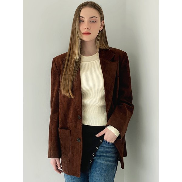 스웨이드 스티치 자켓 VB5XJKMD01Z